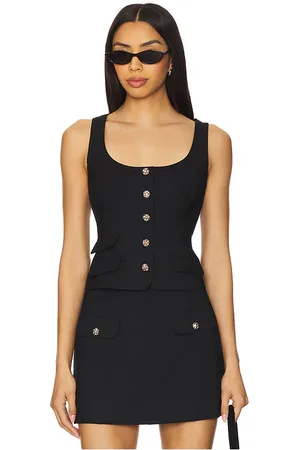 Cinq A Sept Top sin mangas lovina en color talla L en - Black. Talla L (también en M, S, XS, XXS).