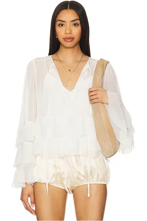 Cinq A Sept Top manga larga steffina en color talla L en - . Talla L (también en M, S).