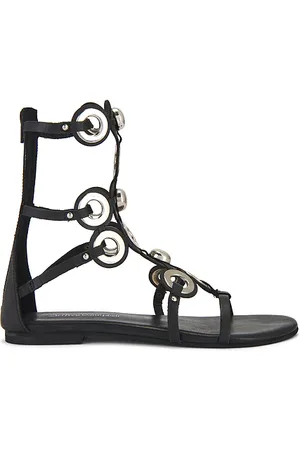 Jeffrey Campbell Sandalias gladiador geared en color negro talla 10 en - Black. Talla 10 (también en 11, 6, 7, 8, 9).