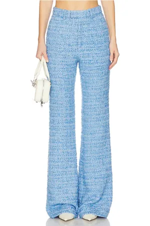 Sau Lee Pantalón de tweed asha en color azul talla 00 en - Blue. Talla 00 (también en 2, 4, 6, 8).