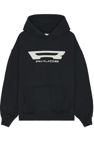 Rhude Sudadera campione en color negro talla L en - Black. Talla L (también en M, S).