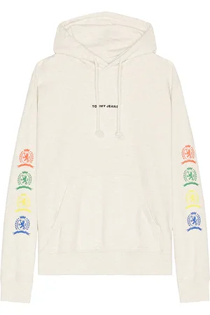 Tommy Hilfiger Sudadera varsity en color crema talla L en - Cream. Talla L (también en M, S, XL/1X).