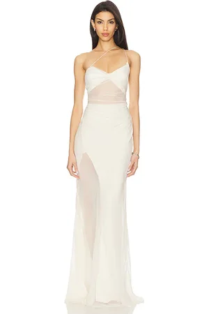 The Sei Vestido de tiras diaphanous en color talla 2 en - Cream. Talla 2 (también en 4).