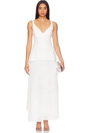 Simkhai Vestido largo sequoia en color talla 2 en - White. Talla 2 (también en 4).