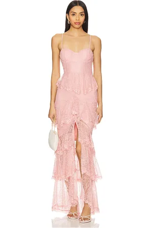 MAJORELLE Vestido largo zelda en color rosado talla L en - Pink. Talla L (también en M, S, XL, XS, XXS).