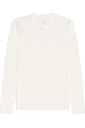 RAG&BONE Classic henley en color talla L en - White. Talla L (también en M, S).