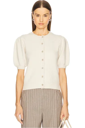 BROCHU WALKER Cárdigan havana en color ivory talla L en - Ivory. Talla L (también en XS).