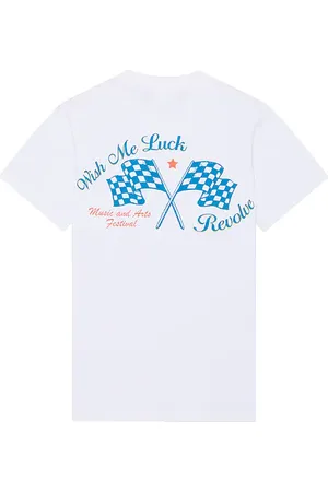 Wish Me Luck Camiseta en color blanco talla L en - White. Talla L (también en M, S, XL/1X).