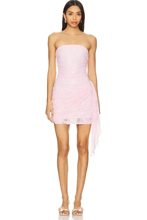 Amanda Uprichard Minivestido anja en color rosado talla L en - Pink. Talla L (también en M, S, XL, XS).