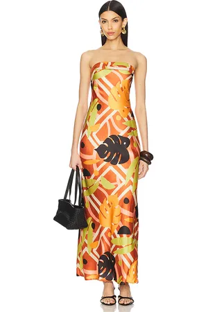 Seven Wonders Maxivestido sachi en color naranja talla L en - Orange. Talla L (también en M, S, XS).