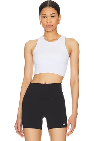 alo Seamless delight high neck top en color talla L en - White. Talla L (también en M, S, XS).