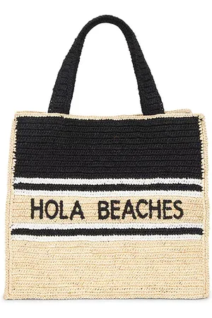 btb Los Angeles Bolso cuadrado hola beaches en color neutral,black talla all en Natural Black & White - Neutral,Black. Talla all.