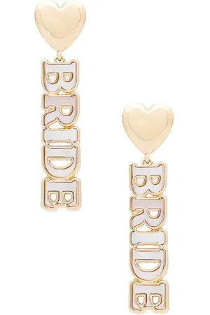 Baublebar Pendiente bride gold heart en color oro metálico talla all en - Metallic Gold. Talla all.