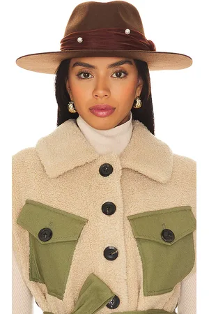 Lele Sadoughi Sombrero ranchero de lana farrah en color marrón talla all en - Brown. Talla all.