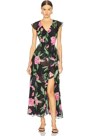 MISA Maxivestido lilith en color negro talla L en - Black. Talla L (también en M, S, XS).