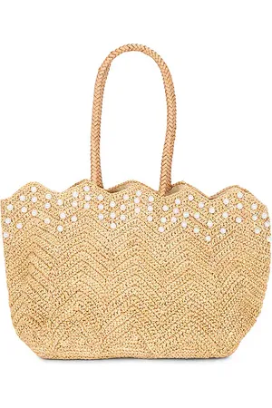 btb Los Angeles Bolso de perlas naples en color bronce talla all en - Tan. Talla all.