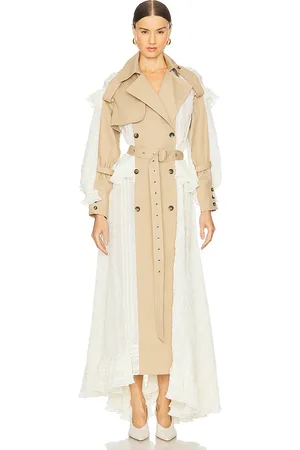 Rokh Vestido trench en color ivory,beige talla 36/4 en - Ivory,Beige. Talla 36/4 (también en 38/6).