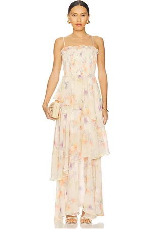 ELLIATT Maxivestido livette en color ivory talla L en - Ivory. Talla L (también en M, S, XL, XS).