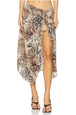 Lioness Falda midi banks en color marrón talla L en - Brown. Talla L (también en M, S, XL, XS, XXS).