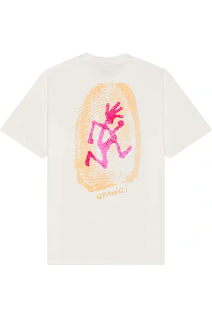 Gramicci Camiseta thumbprint en color talla L en - White. Talla L (también en M, S, XL/1X).