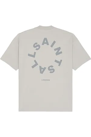 AllSaints Camiseta cuello redondo tierra en color gris talla L en - Grey. Talla L (también en M, S, XL/1X).
