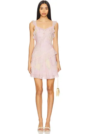 LOVESHACKFANCY Vestido serima en color rubor talla L en - Blush. Talla L (también en M, S, XL, XS, XXS).