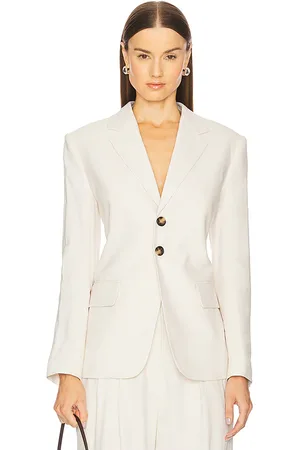 A.L.C. Chaqueta shawn en color crema talla 2 en - Cream. Talla 2 (también en 6).
