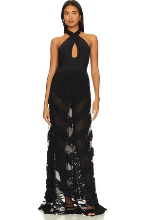 LOVESHACKFANCY Vestido carlotti en color talla 10 en - Black. Talla 10 (también en 12).