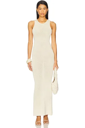 Asta Resort Vestido natalia en color ivory talla L en - Ivory. Talla L (también en S, XL, XS).