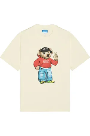 MARKET Camiseta fit en color crema talla L en - Cream. Talla L (también en M, S, XL/1X).