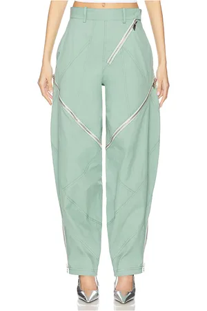 The Attico Pantalón en color verde talla 36 en - Green. Talla 36 (también en 38, 40, 42).