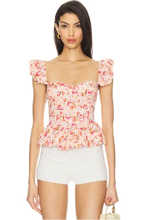 ASTR Blusa sin mangas top en color ivory,pink talla L en - Ivory,Pink. Talla L (también en M, S, XL, XS).