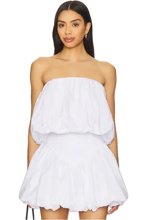 Bardot Parte superior de globo de popelina lissett en color blanco talla 10 en - White. Talla 10 (también en 12, 2, 4, 6, 8).
