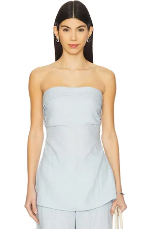 FAITHFULL THE BRAND Top sin tirantes boe en color bebe talla M en - Baby Blue. Talla M (también en XS).