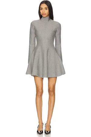FLEUR DU MAL Vestido manga larga en color gris talla M en - Grey. Talla M (también en S, XS).