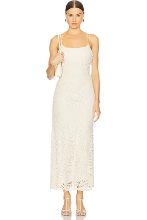 Bardot Vestido midi ganchillo adoni en color beige talla 10 en - Beige. Talla 10 (también en 12, 2, 4, 6, 8).