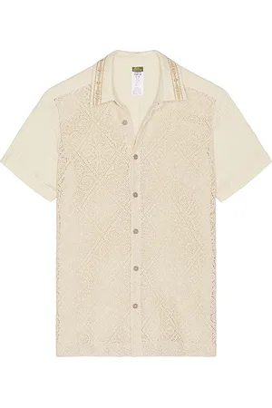 Agua Bendita Camisa james en color talla L en - Cream. Talla L (también en M, S).
