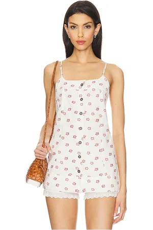 Free People Top sin mangas maddie en color ivory talla L en - Ivory. Talla L (también en M, S, XL, XS).