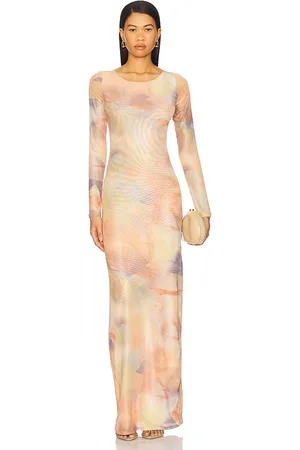 RONNY KOBO Vestido andrea en color coral talla L en - Coral. Talla L (también en M, S, XL, XS).