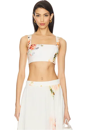 HEMANT AND NANDITA Top sin mangas top en color ivory talla L en - Ivory. Talla L (también en M, S, XL, XS).
