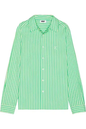 Saks Fifth Avenue Camisa abotonada breeze en color verde talla L en - Green. Talla L (también en M, S, XL/1X).