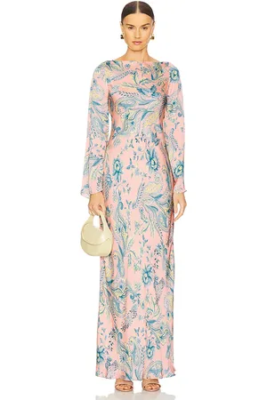 HEMANT AND NANDITA Vestido largo en color pink,blue talla M en - Pink,Blue. Talla M (también en XS, XXS).