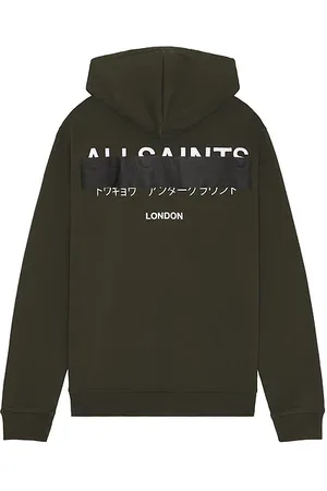 AllSaints Redact pullover hoody en color verde oliva talla L en - Olive. Talla L (también en M, S, XL/1X).