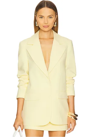 Favorite Daughter The favorite oversized blazer en color amarillo limon talla M en - Lemon. Talla M (también en S).