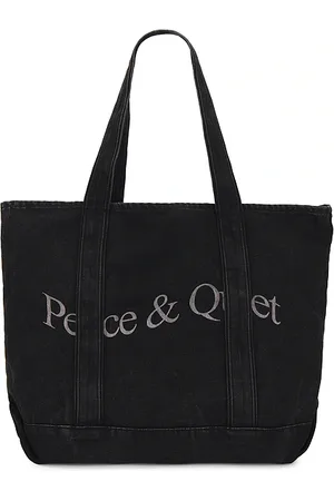 Museum of Peace and Quiet Wordmark denim boat tote en color negro talla all en - Black. Talla all.