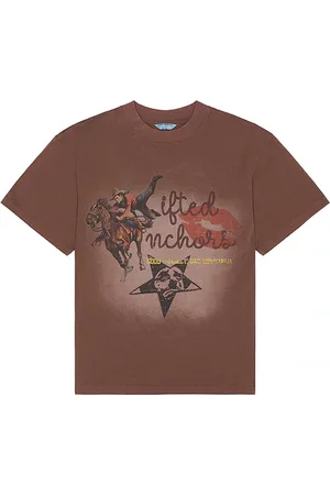 LIFTED ANCHORS Camiseta circus en color chocolate talla L en - Chocolate. Talla L (también en M, S).