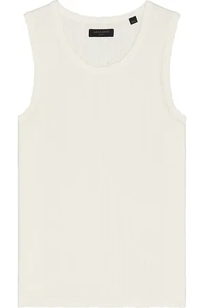 AllSaints Chaleco de punto denver en color blanco talla L en - White. Talla L (también en M, S, XL/1X).