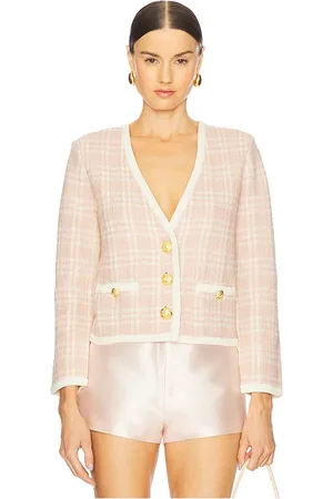 VERONICA BEARD Chaqueta punto claudine en color rosado talla M en - Pink. Talla M (también en S, XS).