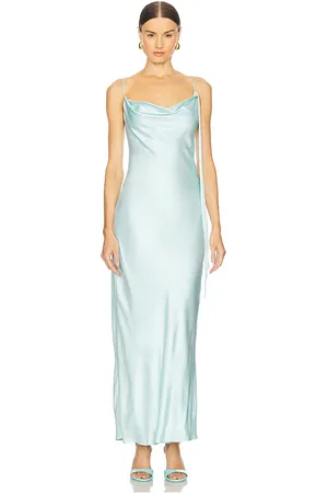 Bardot Vestido largo con cuello vuelto renu en color bebe azul talla 10 en - Baby Blue. Talla 10 (también en 12, 2, 4, 6, 8).