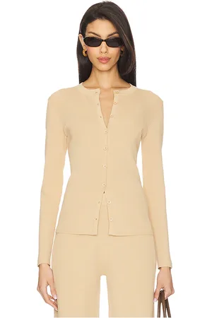 AEXAE Cárdigan en color talla M en - Tan. Talla M (también en S, XS, XXS).